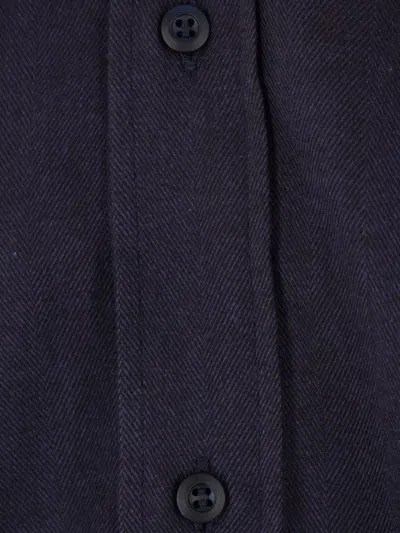 Brunello Cucinelli Button-down Cotton Blend Shirt With Straight Hem