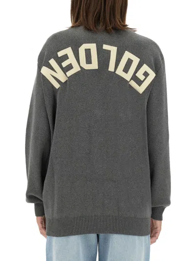 Golden Goose Darnelle Cardigan With Logo Patch In Multi