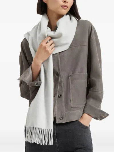 Brunello Cucinelli Cashmere Scarf With Fringes