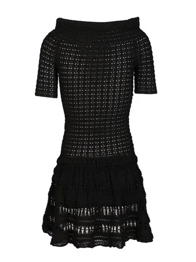 Isabel Marant Charlotte-ga Off Shoulder Mini Dress Dresses Black In Black