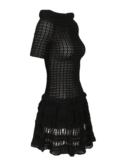 Isabel Marant Charlotte-ga Off Shoulder Mini Dress Dresses Black In Black