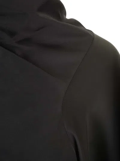 Rick Owens Charmeuse Viscose Cylinder Neck Top Jackets Black In Black