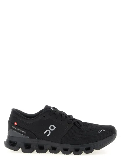 On Cloud X 4 Sneaker In Black