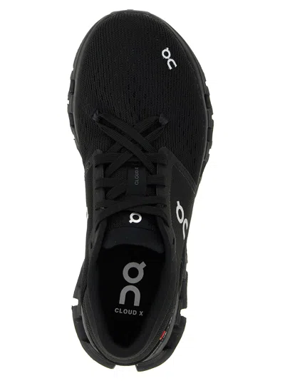 On Cloud X 4 Sneaker In Black