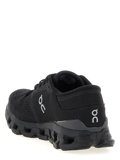 On Cloudx4 Rubber-trimmed Mesh Running Sneakers In Black