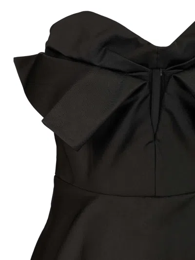 Alexander Mcqueen Alexander Mc Queen Black Corset Top In Silk Blend In Black