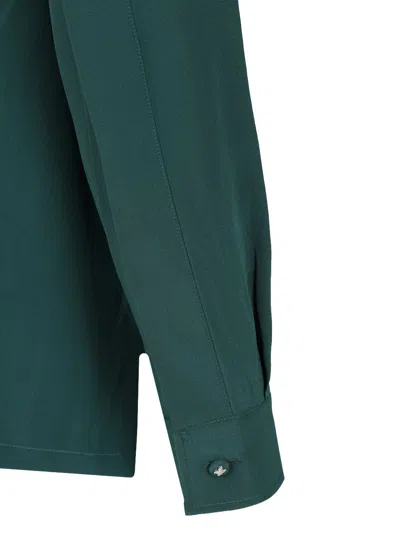 Max Mara Crêpe De Chine Shirt Shirts Green In Green