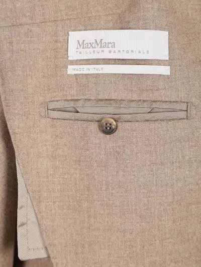 Max Mara Double-breasted Cashmere Blazer Jackets Brown In Brown