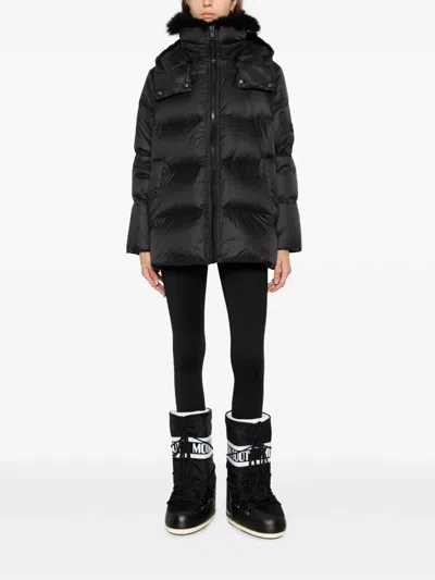 Yves Salomon Doudoune Hooded Jacket With Fur Collar