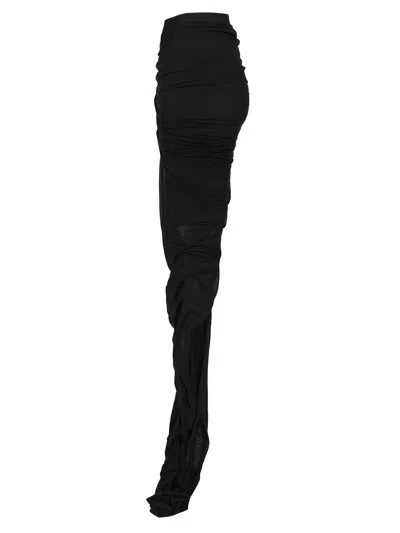 Rick Owens Edfu Skirt In Unstable Cotton Skirts Black
