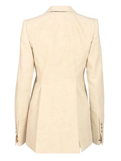 Rick Owens Extreme Soft Blazer In Corduroy Jackets White In Neutral