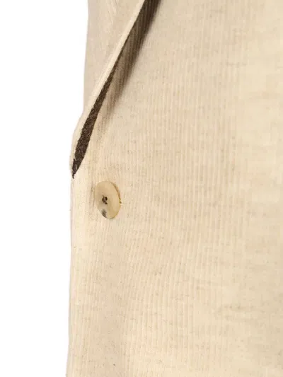 Rick Owens Extreme Soft Blazer In Corduroy Jackets White In Neutral