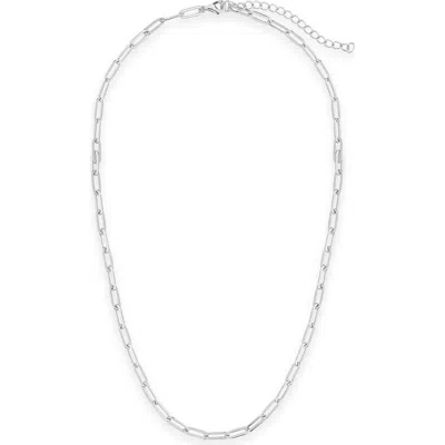 Sterling Forever 14k Gold Plated Small Link Necklace In Metallic