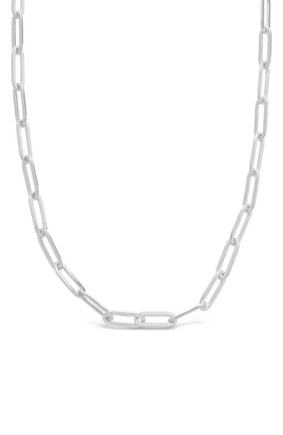 Sterling Forever 14k Gold Plated Small Link Necklace In Metallic