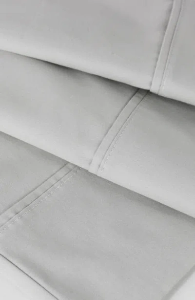 Melange Home Pleat Detail 400 Thread Count Sheet Set With Bonus Pillowcases In Gray