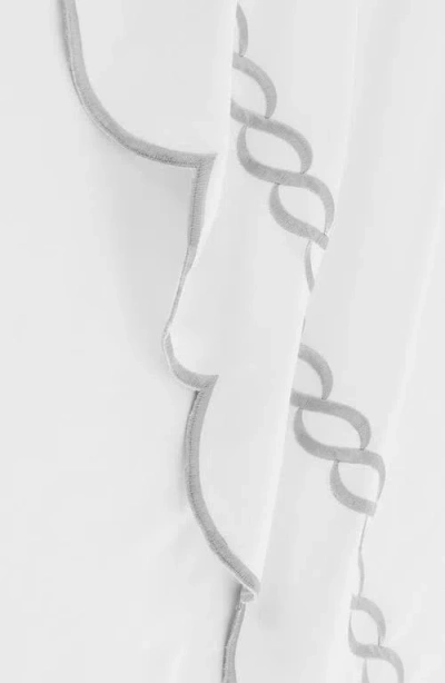 Melange Home Scallop Rope 600 Thread Count Sheet Set In Gray