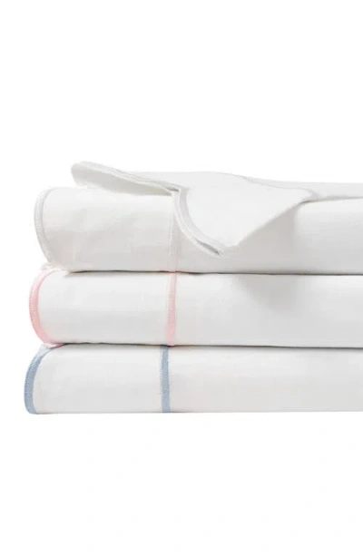 Melange Home Scallop Frame 300 Thread Count Sheet Set In White