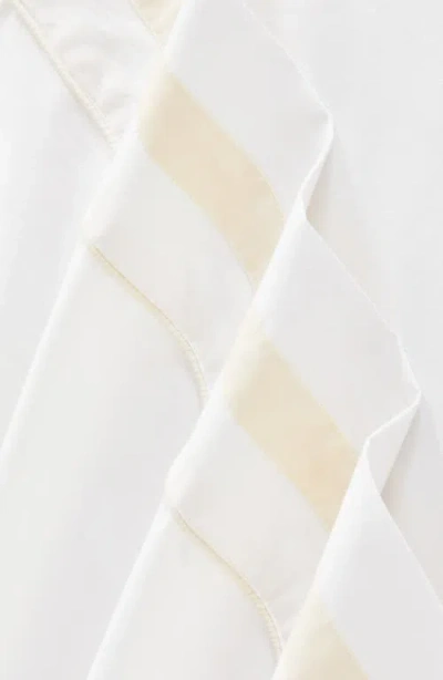 Melange Home 300 Thread Count Percale Border Sheet Set In White