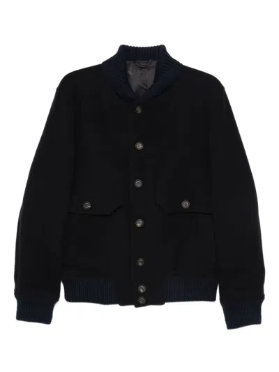 Eleventy Jacket With Pockets In Black