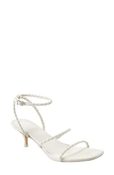 Marc Fisher Ltd Beylee Ankle Strap Kitten Heel Sandal In White