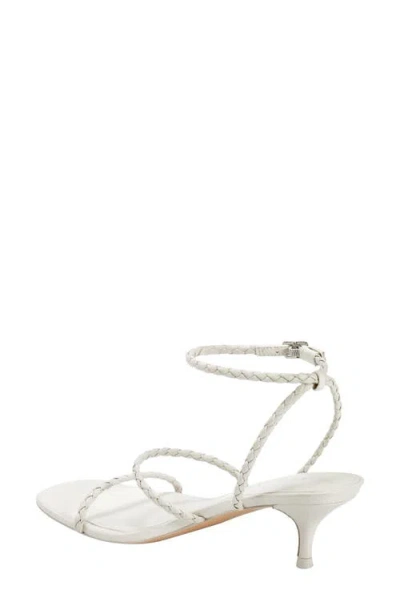 Marc Fisher Ltd Beylee Ankle Strap Kitten Heel Sandal In White