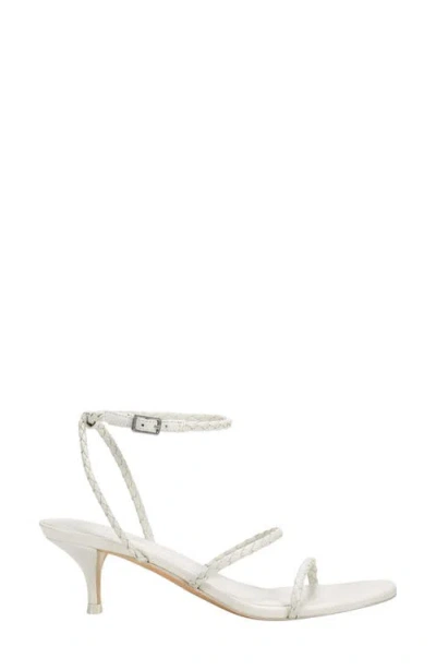 Marc Fisher Ltd Beylee Ankle Strap Kitten Heel Sandal In White