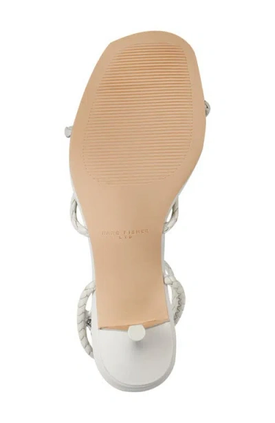 Marc Fisher Ltd Beylee Ankle Strap Kitten Heel Sandal In White