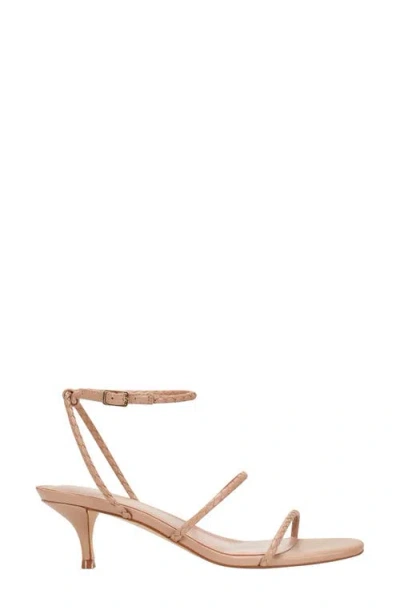 Marc Fisher Ltd Beylee Ankle Strap Kitten Heel Sandal In Neutral
