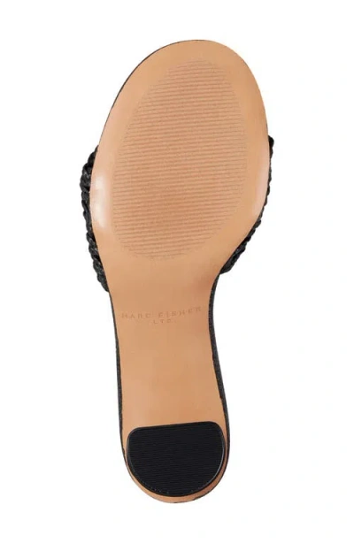 Marc Fisher Ltd Women's Jazmine Woven Slip-on Sandals In Black