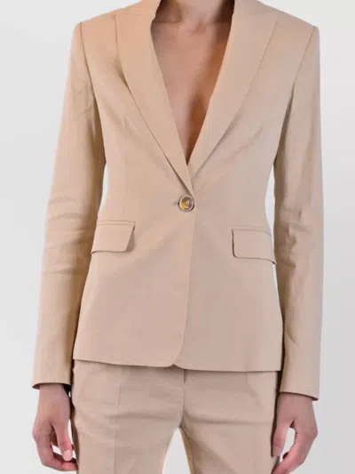 Pinko Tailored Jackets Featuring Back Vent In Neutral