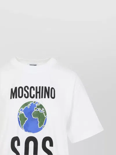 Moschino Couture Tshirt With Print In White