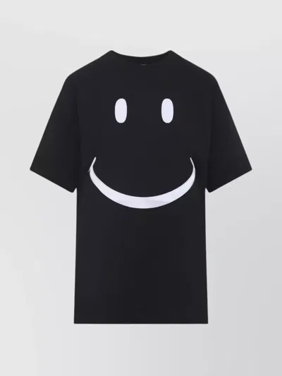 Moschino Couture Black T-shirt In Blue