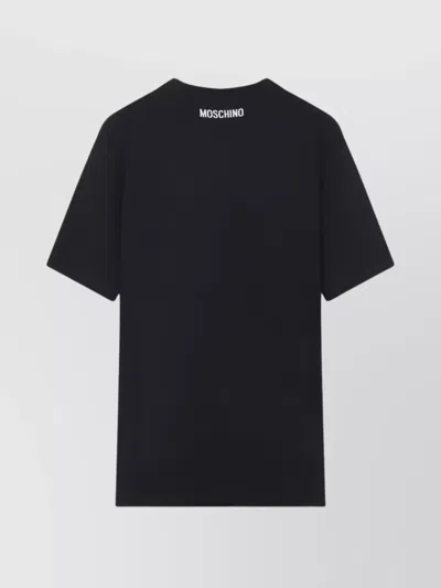 Moschino Couture Black T-shirt In Blue