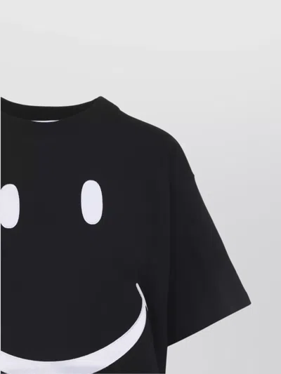 Moschino Couture Black T-shirt In Blue