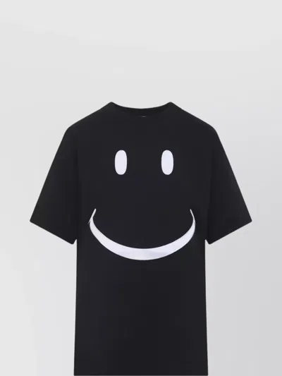 Moschino Couture Black T-shirt In Blue