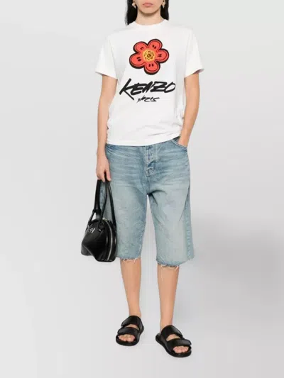 Kenzo T-shirt In Cotone Bianco  Donna In White