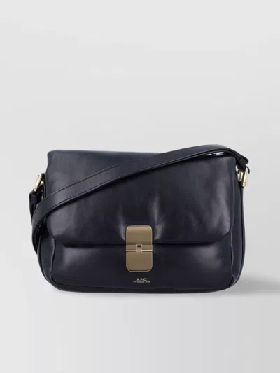 A.p.c. Rectangular Shoulder Bag Gold-tone Hardware