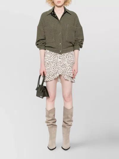 Iro Cotton Jacket Patch Pockets In Gray