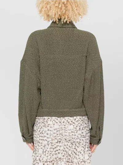 Iro Cotton Jacket Patch Pockets In Gray