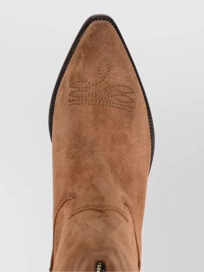 Golden Goose Star Wish Suede Leather Boots