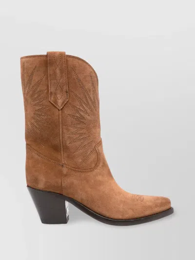 Golden Goose Star Wish Suede Leather Boots