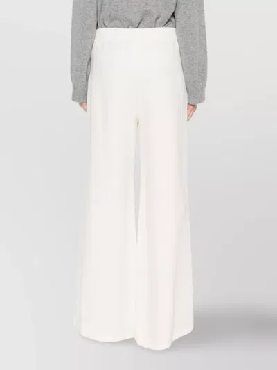 Fabiana Filippi Wide-leg Trousers With Elasticated Waistband In Neutral