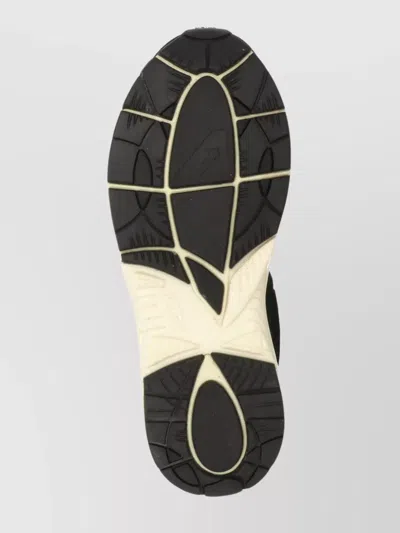 Autry Leather And Fabric Sneakers In Black