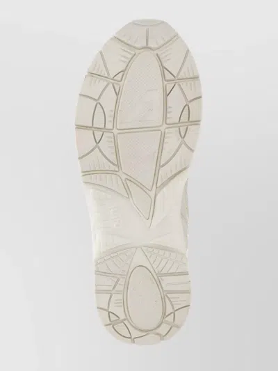 Autry Hyperway Sneakers In Whisper White Laminated Leather And Mesh