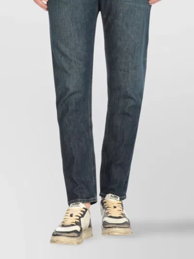 Autry White/black/blue Medalist Low Super Vintage Sneakers In Neutral