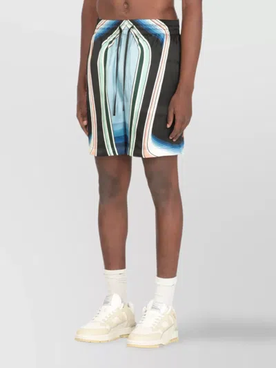 Casablanca Graphic Mountain Shorts In Multi