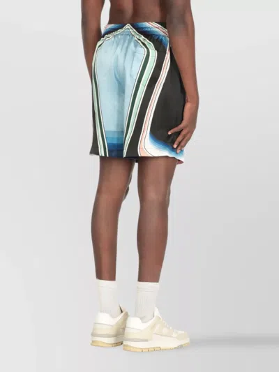 Casablanca Graphic Mountain Shorts In Multi