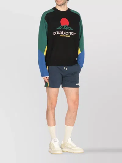 Casablanca Crewneck Merino Wool Jumper In Multi