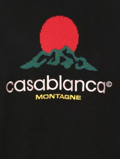 Casablanca Crewneck Merino Wool Jumper In Multi