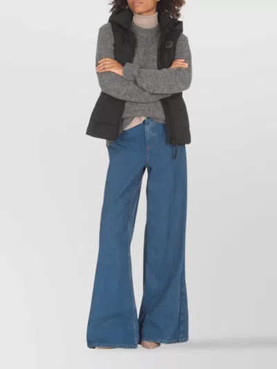 Canada Goose Quilted Hooded Sleeveless Gilet In Black